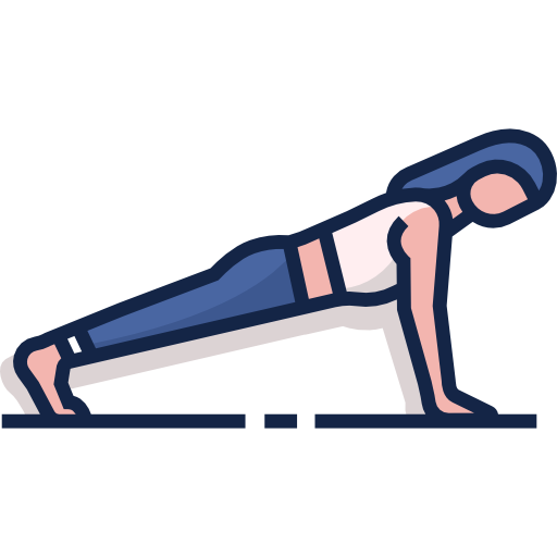 a fitness test doing push-ups